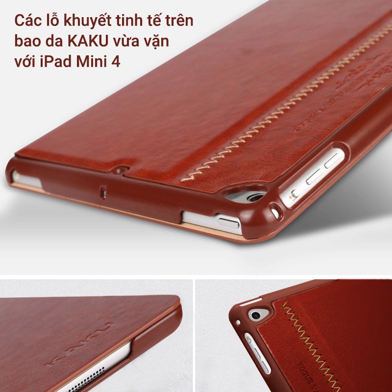 Bao da ipad Air , Air 2 , gen 5  , gen 6  , 9.7 pro nắp gập mịn chính hãng Kaku