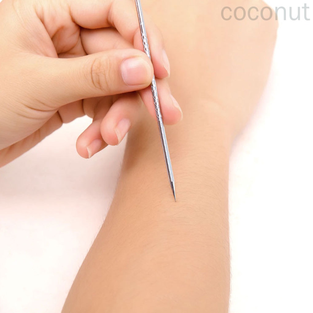 Dụng cụ kim nặn mụn đầu đen bằng thép không gỉ tiện lợi