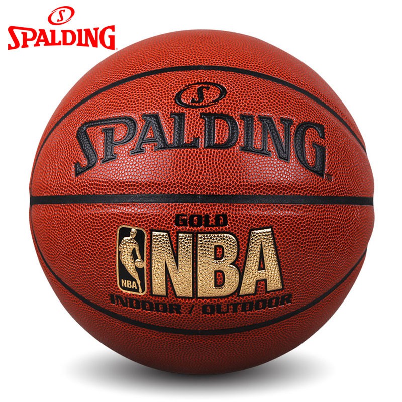 Trò chơi bóng rổ Spaldings ban đầu chất lượng cao NBA Size 7 + Lưới + Kim + Túi miễn phí