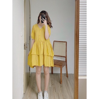 Váy babydoll chân váy 2 tầng