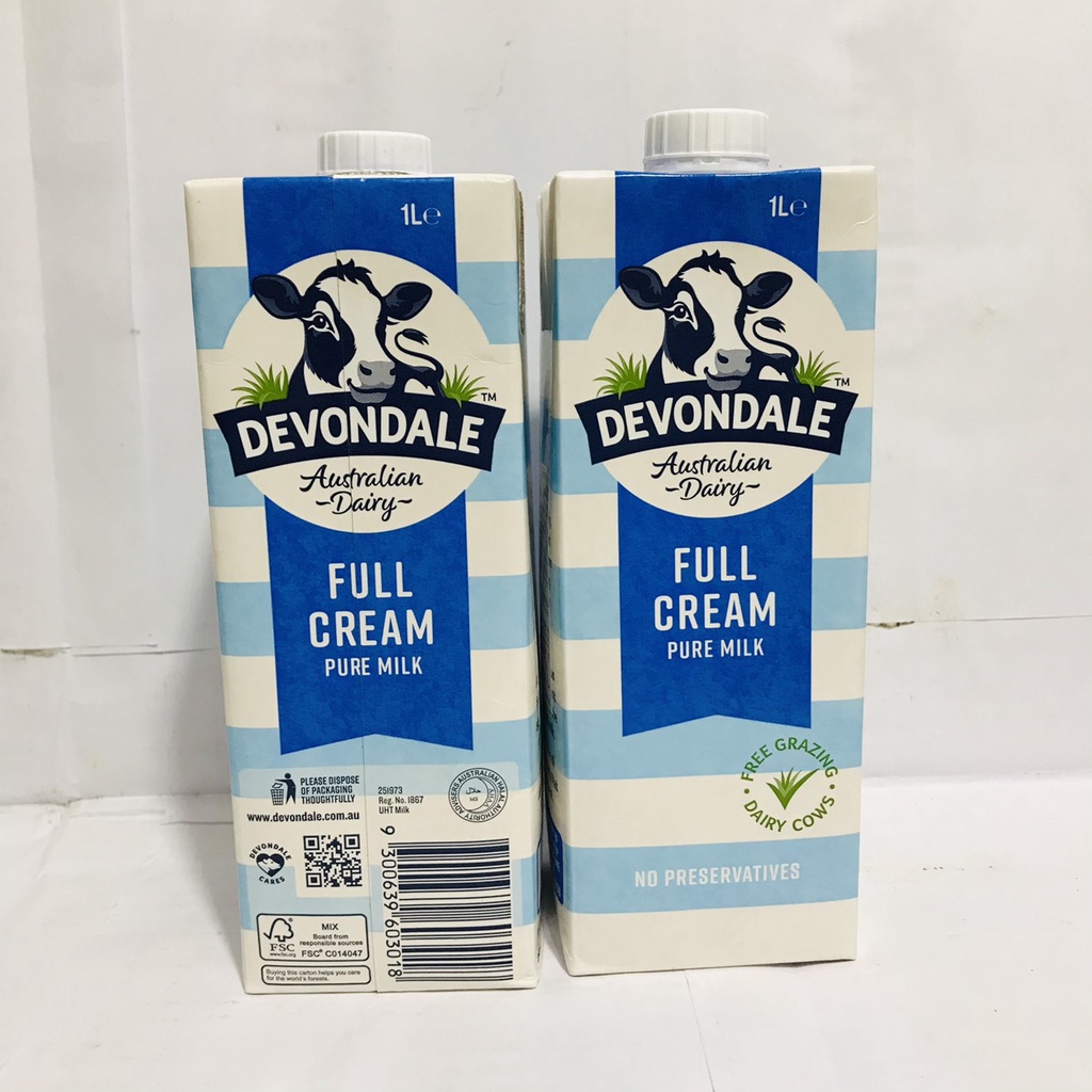 Sữa tươi nguyên chất tiệt trùng Devondale Full Cream Milk 1L