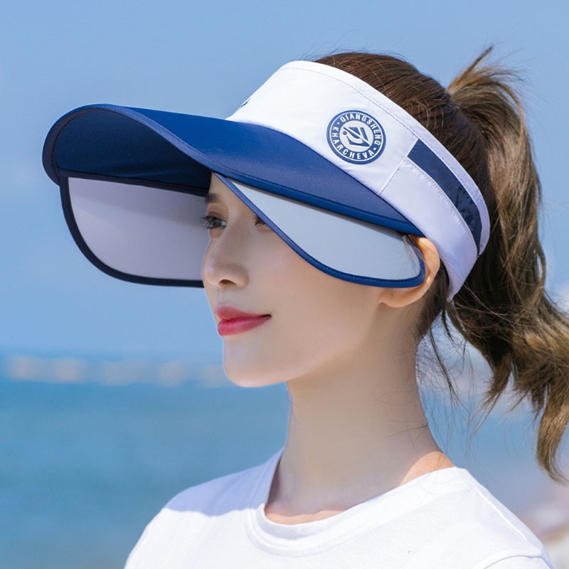 Mũ chống nắng nửa đầu dành cho nữ phong cách Hàn Quốc màu Xanh Vàng - Nón nữ thời trang đẹp 2022