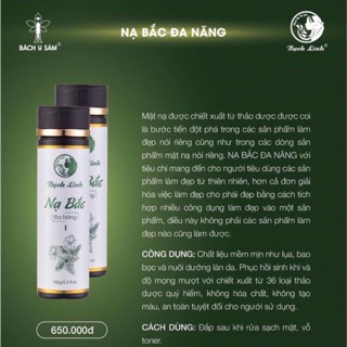NẠ BẮC ĐA NĂNG BẠCH LINH - BÁCH Y SÂM