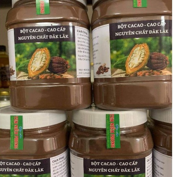 Cacao nguyên chất Daklak 1kg = 2 hộp như hình