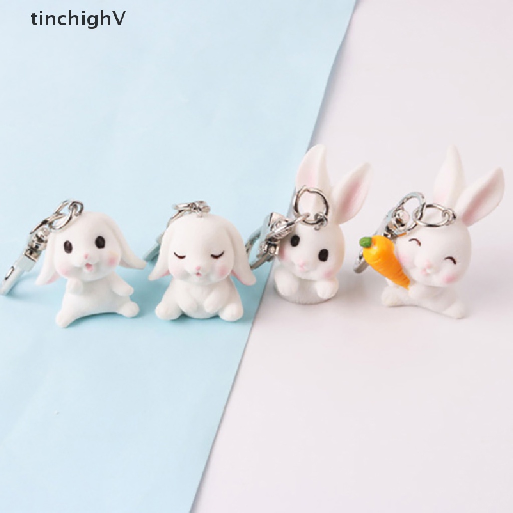 Móc Khóa Hình Thỏ Hoạt Hình Dễ Thương