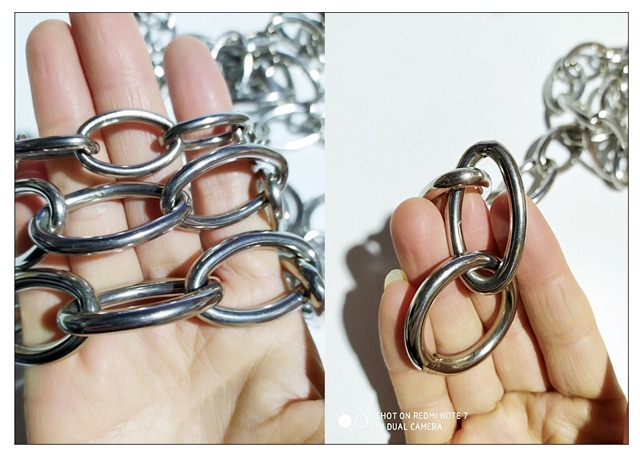 Vòng cổ inox 304 mắt tròn cho chó mèo đủ size