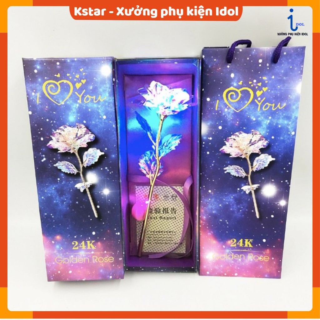 Hoa hồng hologram (có đèn led)