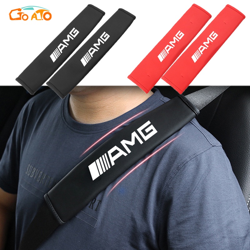 GTIOATO AMG Da DâY Đai An ToàN Ô Tô CàI DâY An ToàN Ô Tô BọC DâY An ToàN Xe HơI Phụ Kiện Oto Trang Trí Oto Phụ KiệN BêN Trong Ô Tô Cho Mercedes Benz W204 G63 GLC C200 W205 C300 AMG GLC300 E300 W213 W212