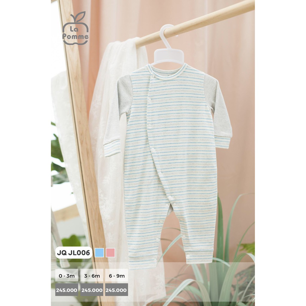 Body kẻ cúc lệch Lapomme