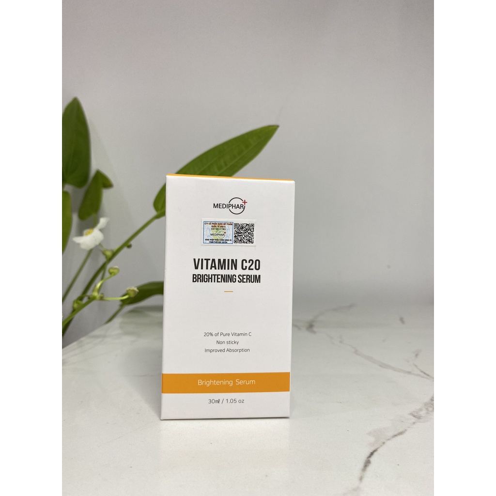 Serum Dưỡng Trắng Sáng Da, Giảm Thâm Nám Sạm Da, Chống Lão Hóa MEDIPHAR+ VITAMIN C 20-Hàng Công Ty  - 𝐃𝐫.𝐋𝐲́ 𝐇𝐨𝐚̀𝐧𝐠 | BigBuy360 - bigbuy360.vn