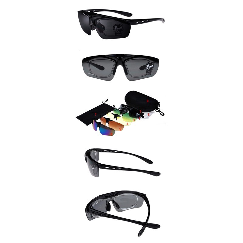 Kính Mát Thể Thao 5 Tròng Chống Tia Uv400