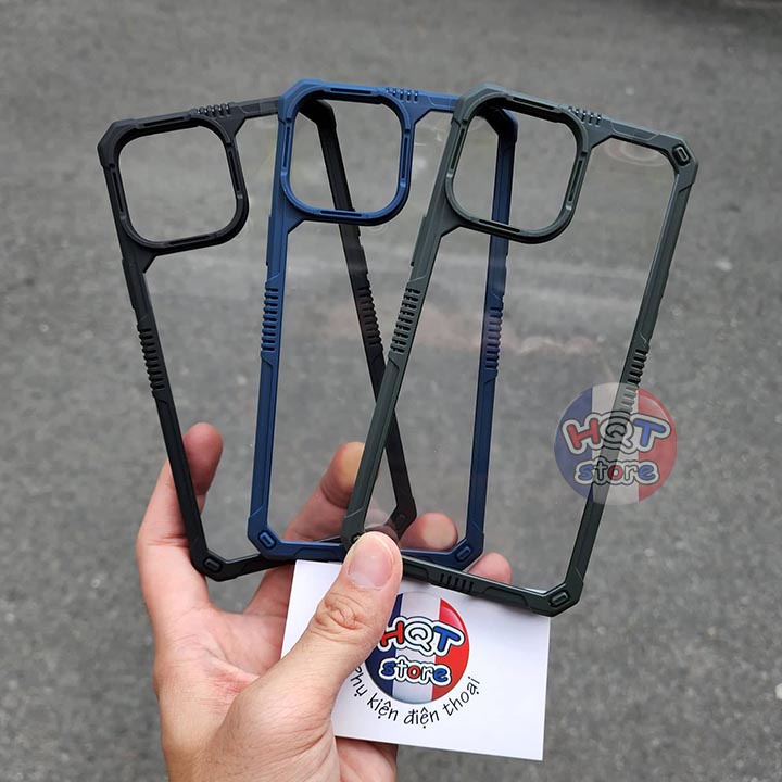 Ốp lưng chống sốc IPaky Armor Clear cho IP 13 Pro Max / 13 Pro / 13