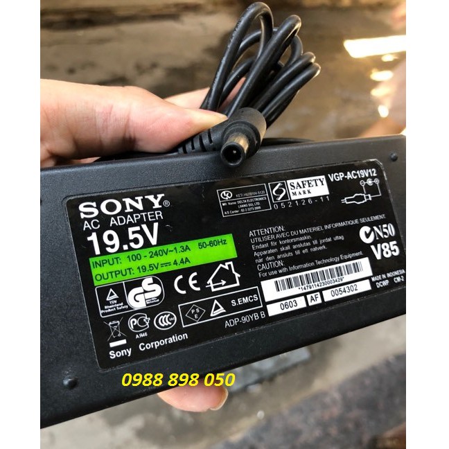 Adapter tivi sony 19.5v 4.4a made in indonesia