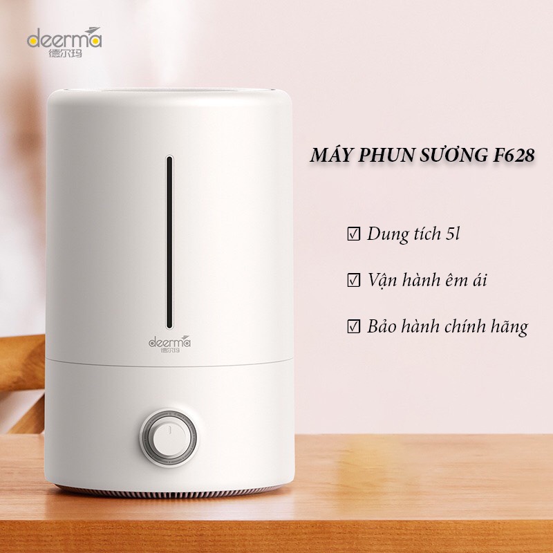 Máy phun sương tạo độ ẩm Deerma F600 F628 F628s dung tích 5l – Máy khuếch tán không khí thông minh chính hãng vt183
