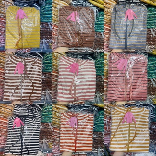 Áo khoác sọc vải thun coton co giãn tốt