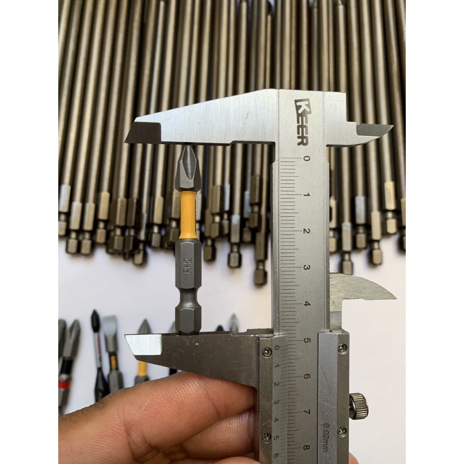 ( Sỉ mũi vít ) Túi 10 mũi vít Dewalt PH2 dài 50mm chính hãng có từ