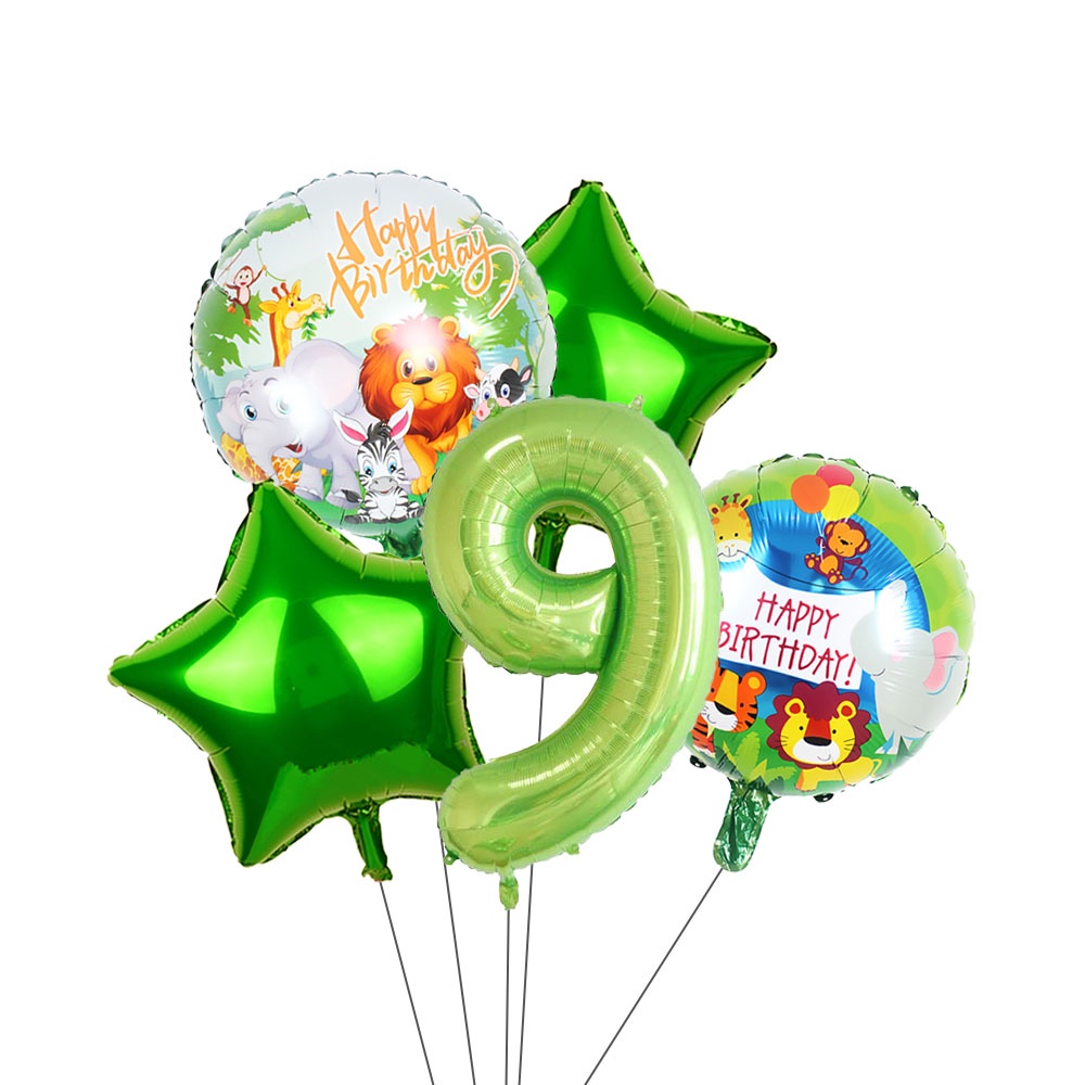 Bộ Bong Bóng Lá Nhôm Hình Động Vật Số 0-9 18 / 40 Inch Trang Trí Sinh Nhật / Tiệc Sinh Nhật Cho Bé