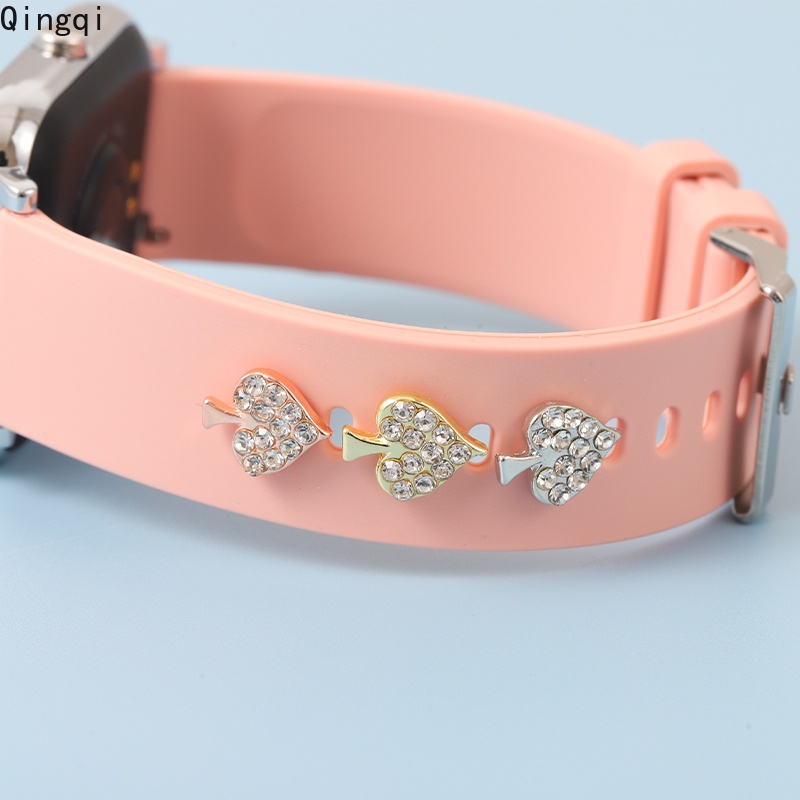 Phụ kiện MISS ZOE trang trí đồng hồ bằng silicon/trái tim/gấu dễ thương 45 kiểu lựa chọn