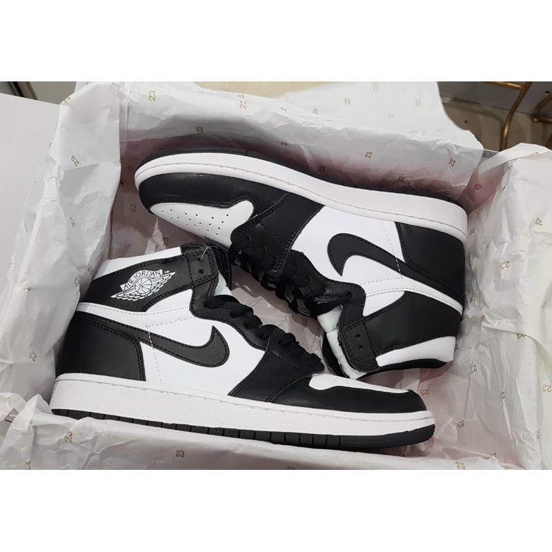 [Hang 11] Giày jordan 1 đen trắng, giày jordan panda cao cổ hàng 1:1 da nhăn chuẩn full box bill - Tina official | BigBuy360 - bigbuy360.vn