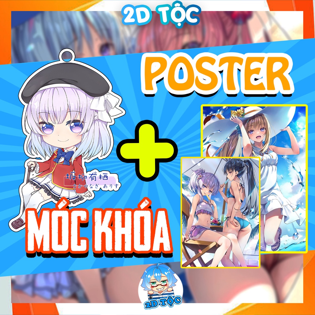 [COMBO POSTER + MÓC KHÓA] Set 2 poster A3,A4 chất lượng cao in theo yêu cầu - kèm móc khóa Anime cực xịn - 2D Tộc Shop