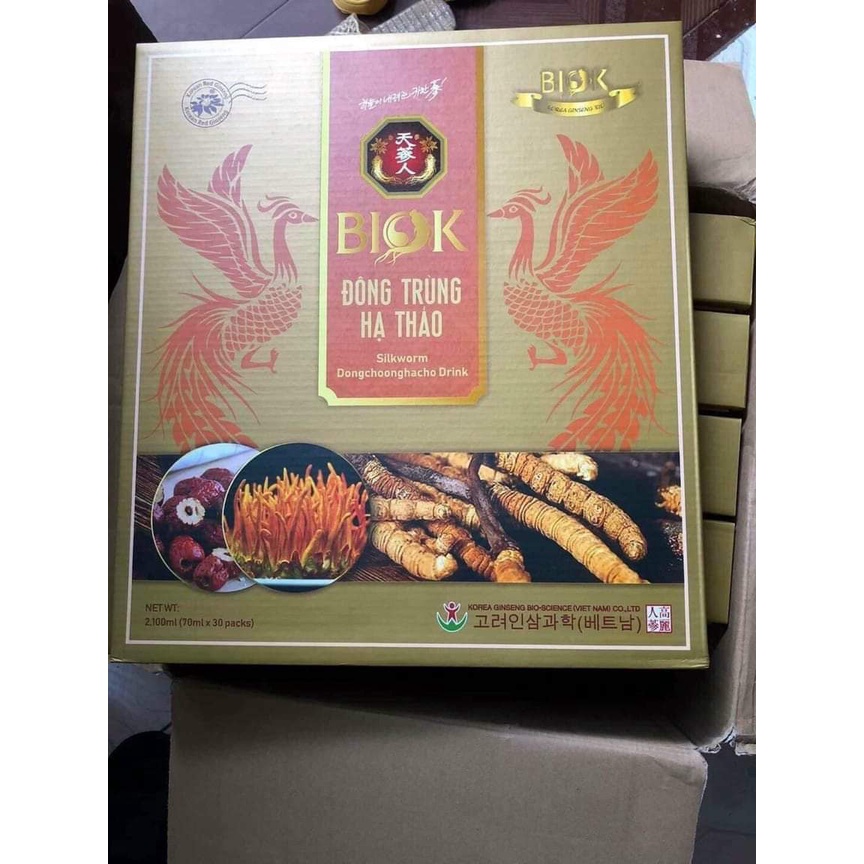 Nước Đông Trùng Hạ Thảo BIOK (30Gói x 70ml)