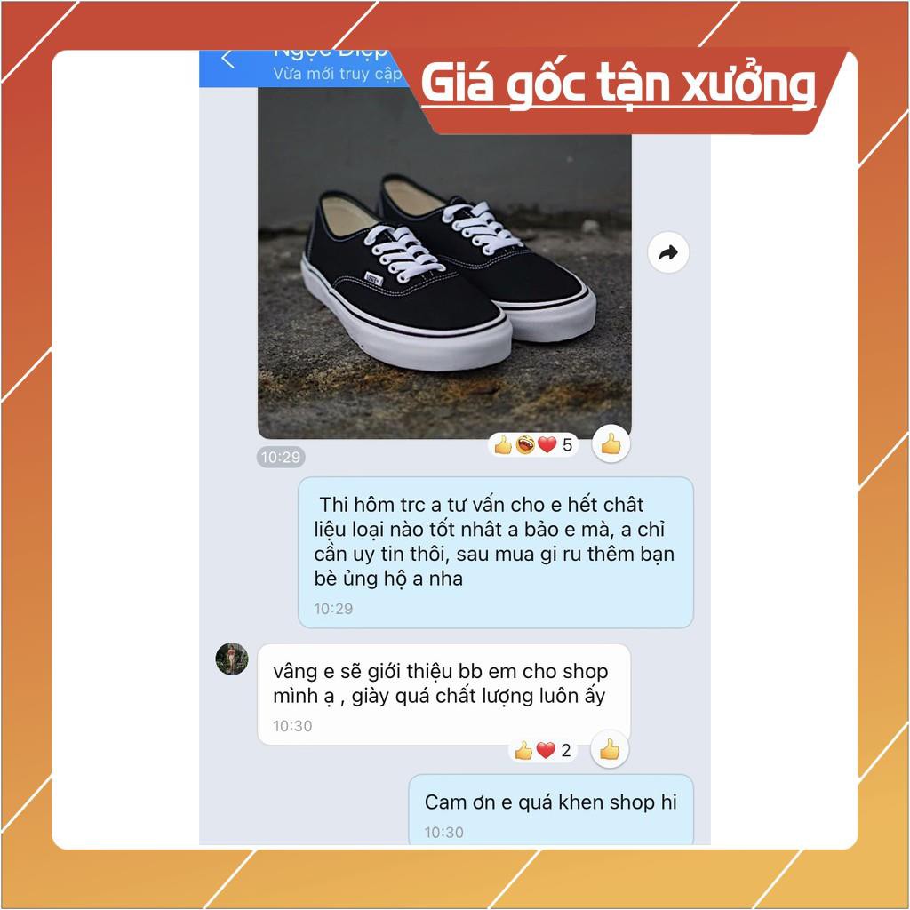 [ Freeship - Xả Kho ] Giày Thể Thao Van Classic Nam Nữ, Giày Vải Basic Màu Đen