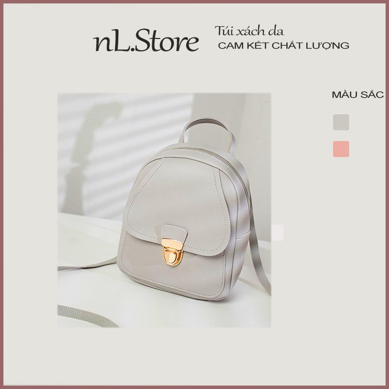 Balo mini nữ da pu đeo chéo đeo vai tote da thời trang cao cấp giá rẻ nl.Store B01