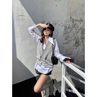 BÁN SỈ ÁO GILE LEN KẺ NỮ
