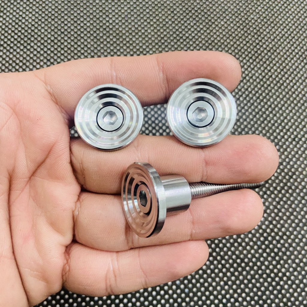 (HCM) Bộ 03 Ốc kiểu INOX 304 SÁNG BÓNG gắn rổ trước xe máy