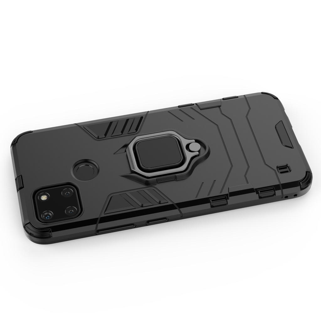 Ốp lưng Oppo Realme C21Y Iron Man Iring chống sốc giá đỡ xem phim kiêm nhẫn hút trên ô tô