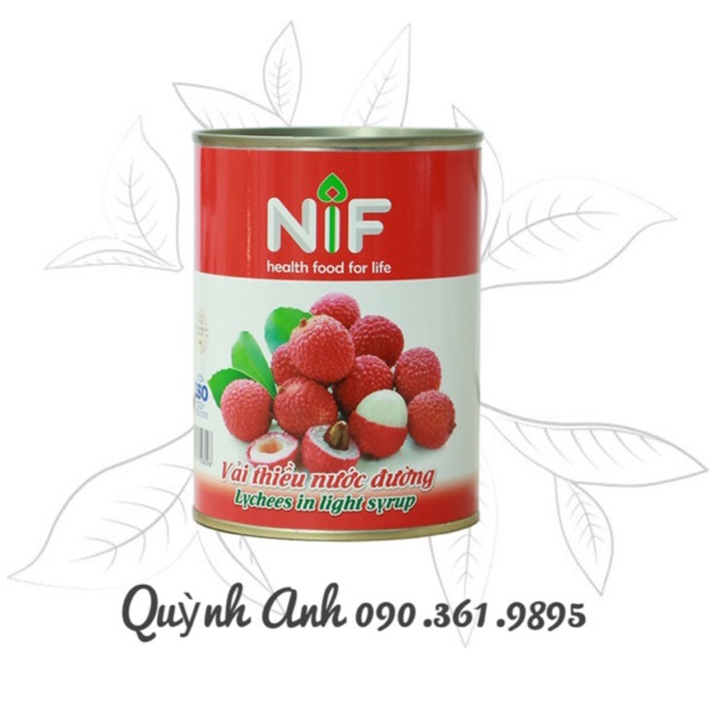 Vải thiều nước đường NIF 560g