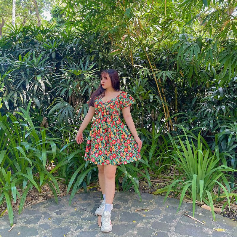 Đầm babydoll hoa Bigsize 60-90kg