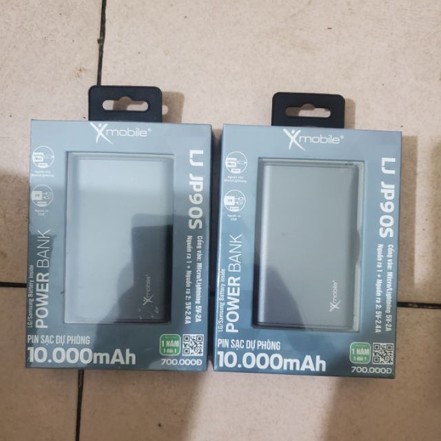 Pin sạc dự phòng 10.000 mAh Lightning Xmobile LJ JP90S