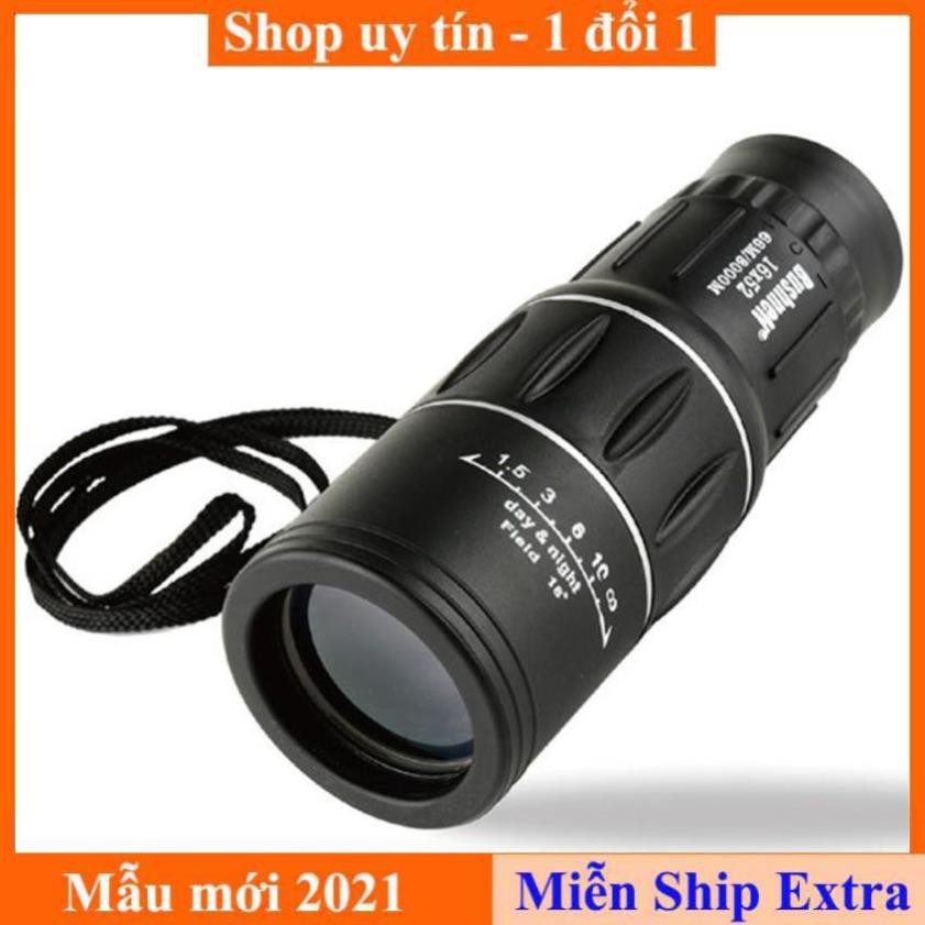 [ Xả kho tết] Ống nhòm 1 mắt, ống ngắm Bushnell 16x52 (Đen) - Chính hãng bảo hành 1 đổi 1 - Bảo hành 12 tháng