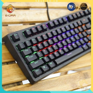 Bàn phím cơ ❤️ gaming e-dra ek387 keycap doubleshot bền vô địch