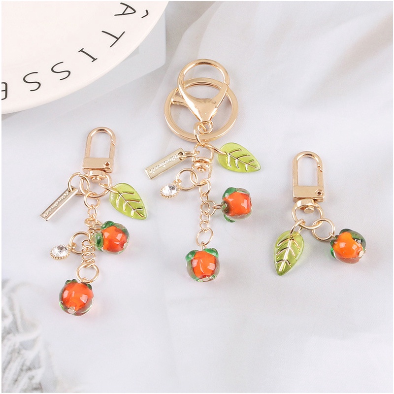 Phụ Kiện Móc Khóa Hình Trái cherry Bằng Nhựa acrylic Dễ Thương