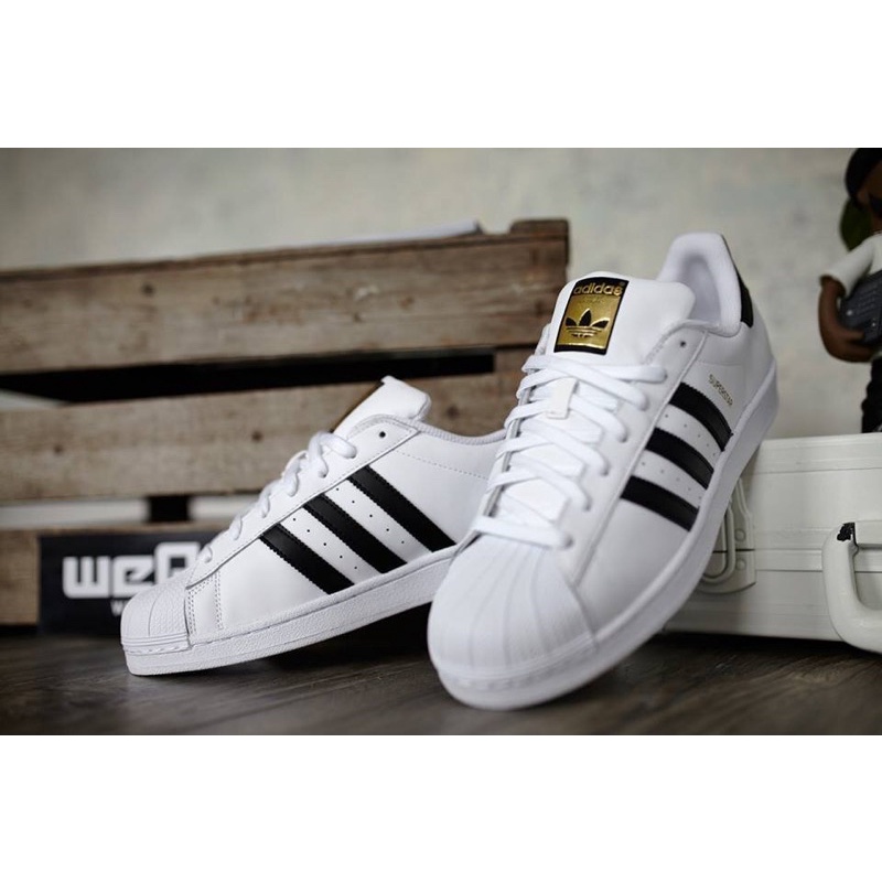 [Mã SKAMLTSM9 giảm 10% đơn 99K] Giày thể thao Sneaker Adidas Super Star Tem vàng