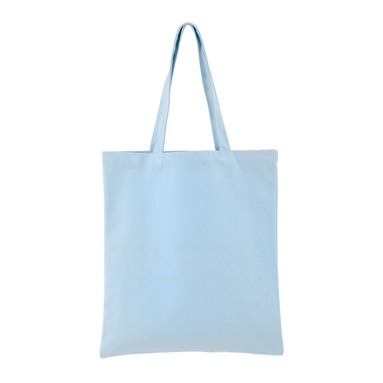 Túi tote vải bố  trơn màu pastel dáng dọc 39x34cm