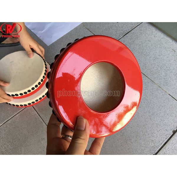Trống mảnh gỗ mặt da kích thước 15cm, 18cm, 20cm