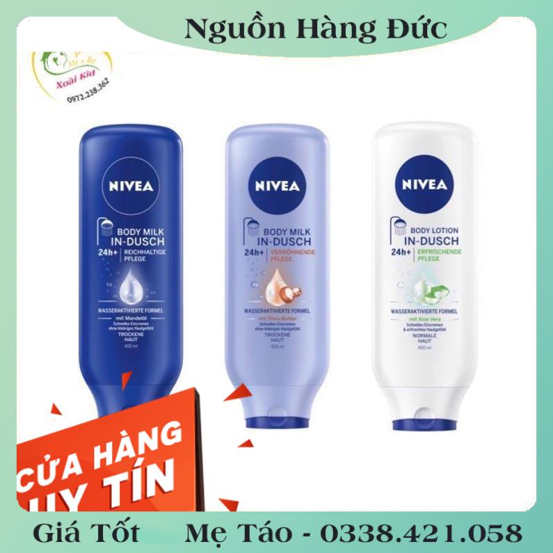 [auth] Kem xả tắm và dưỡng trắng toàn thân Nivea 400ML – Nội địa Đức Đủ BILL [Hot]