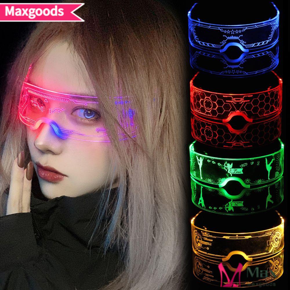 Mắt Kính Có Đèn LED 7 Màu Sắc Neon Dành Cho Biểu Diễn