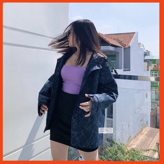 Áo Khoác Dù Jacket Wet Limited | Vải Dù Cao Cấp 2 Lớp Mảnh Trượt Nước Nhẹ | Áo Khoác Dù Nữ Có Nón