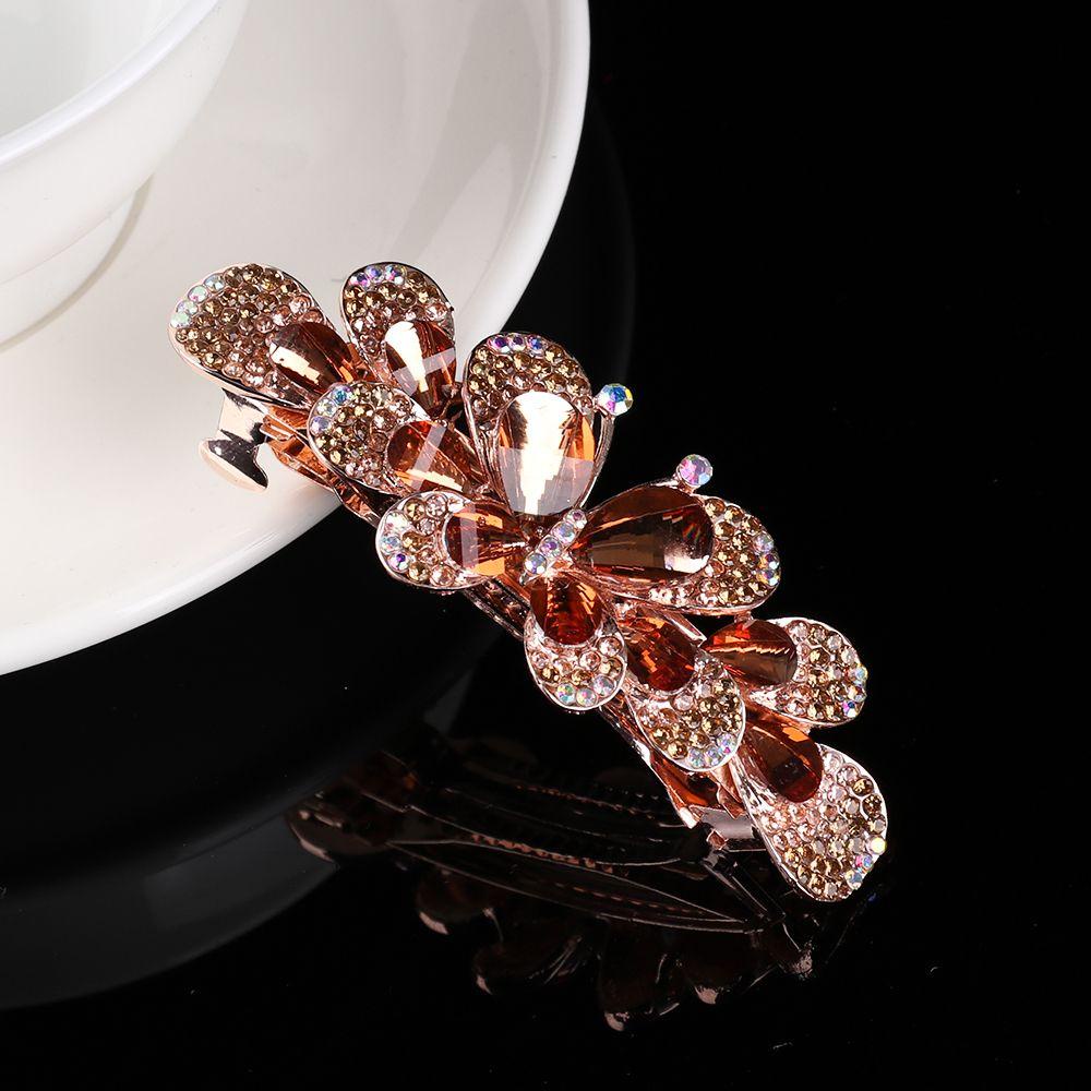 Kẹp Tóc Đuôi Ngựa Đính Hoa Phong Cách Hàn Quốc