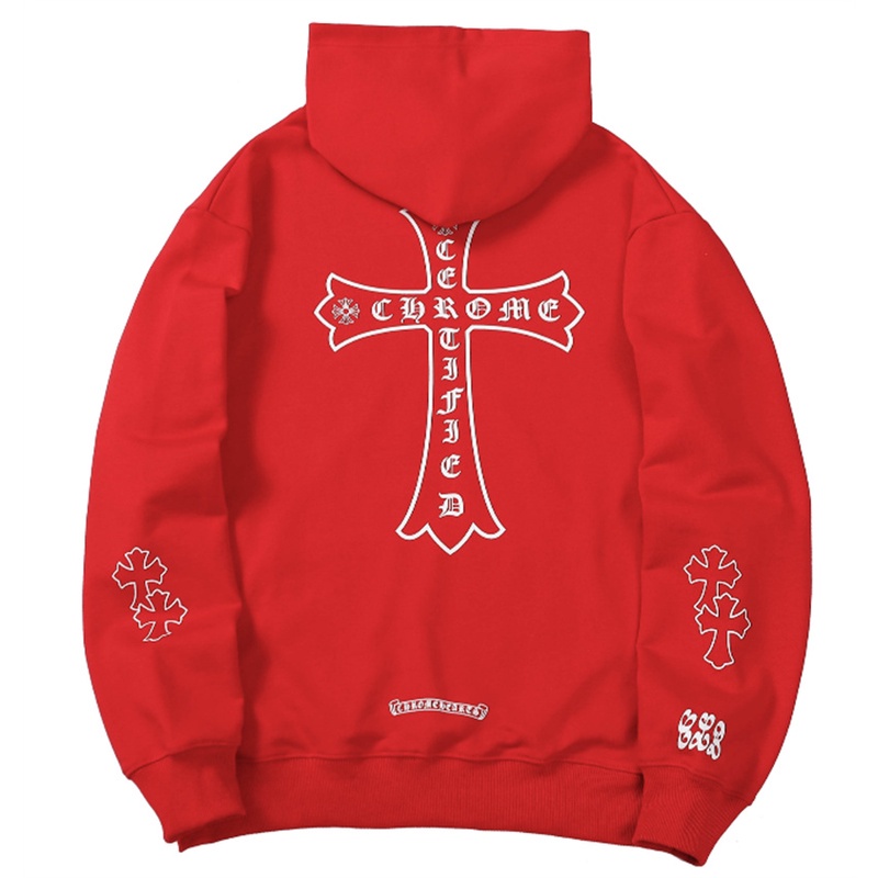 Áo Hoodie Tay Dài In Hình CHROME HEARTS Sanskrit Thời Trang Cho Nam Nữ