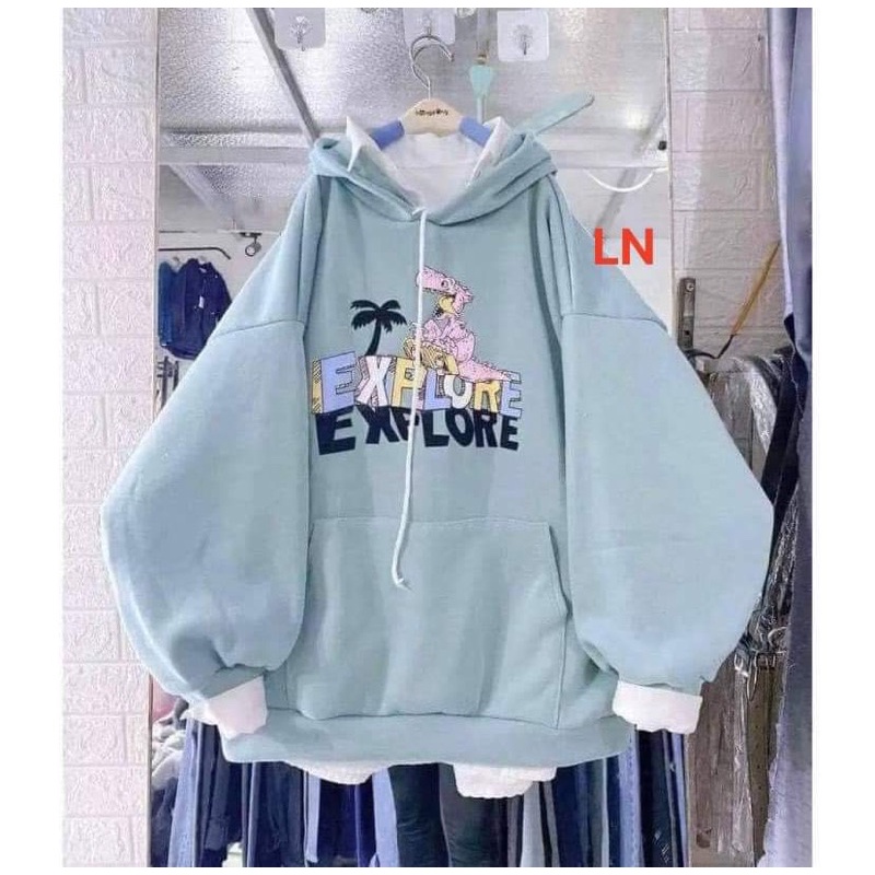 Áo hoodie khủng Long cây dừa LN11