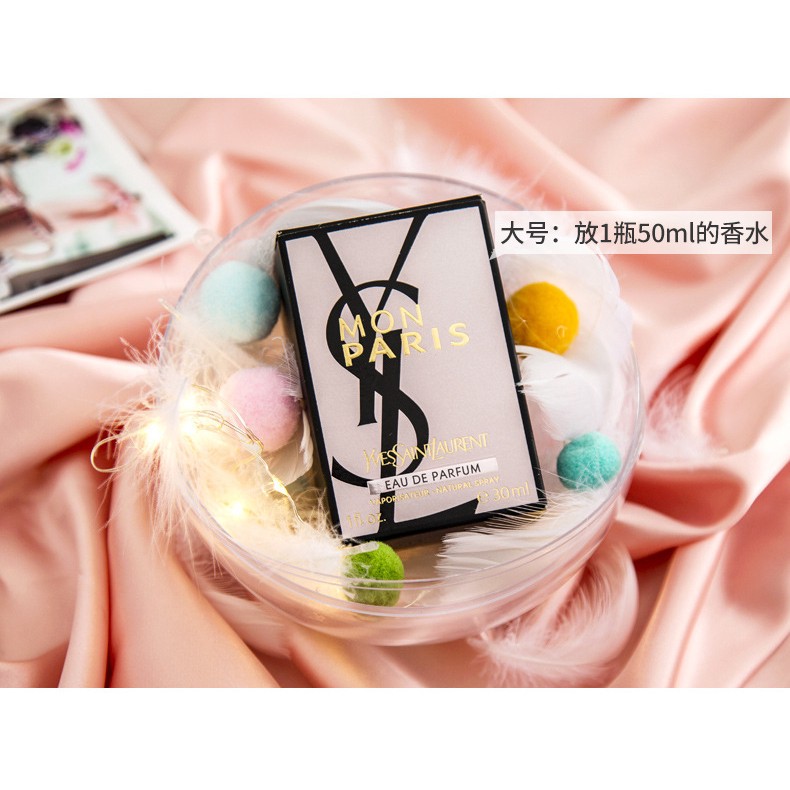 (Hàng Mới Về) Hộp Đựng Son Hình Quả Cầu Pha Lê Trong Suốt Làm Quà Tặng Sinh Nhật