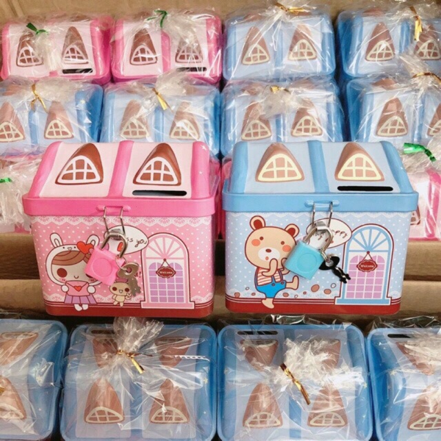 Két sắt mini ngôi nhà