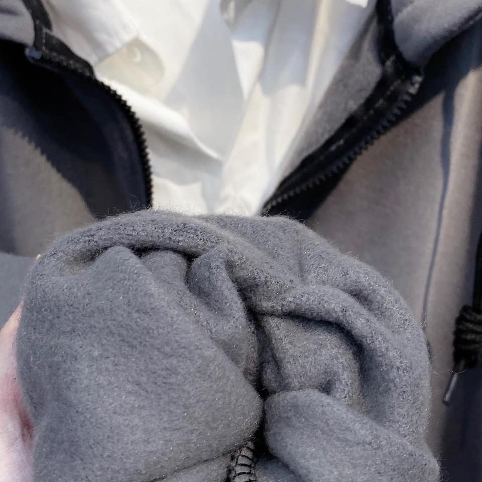 [sẵn] Áo khoác nỉ tay dài màu trơn (ảnh thật nam nữ mặc đều được) Tanazi Closet