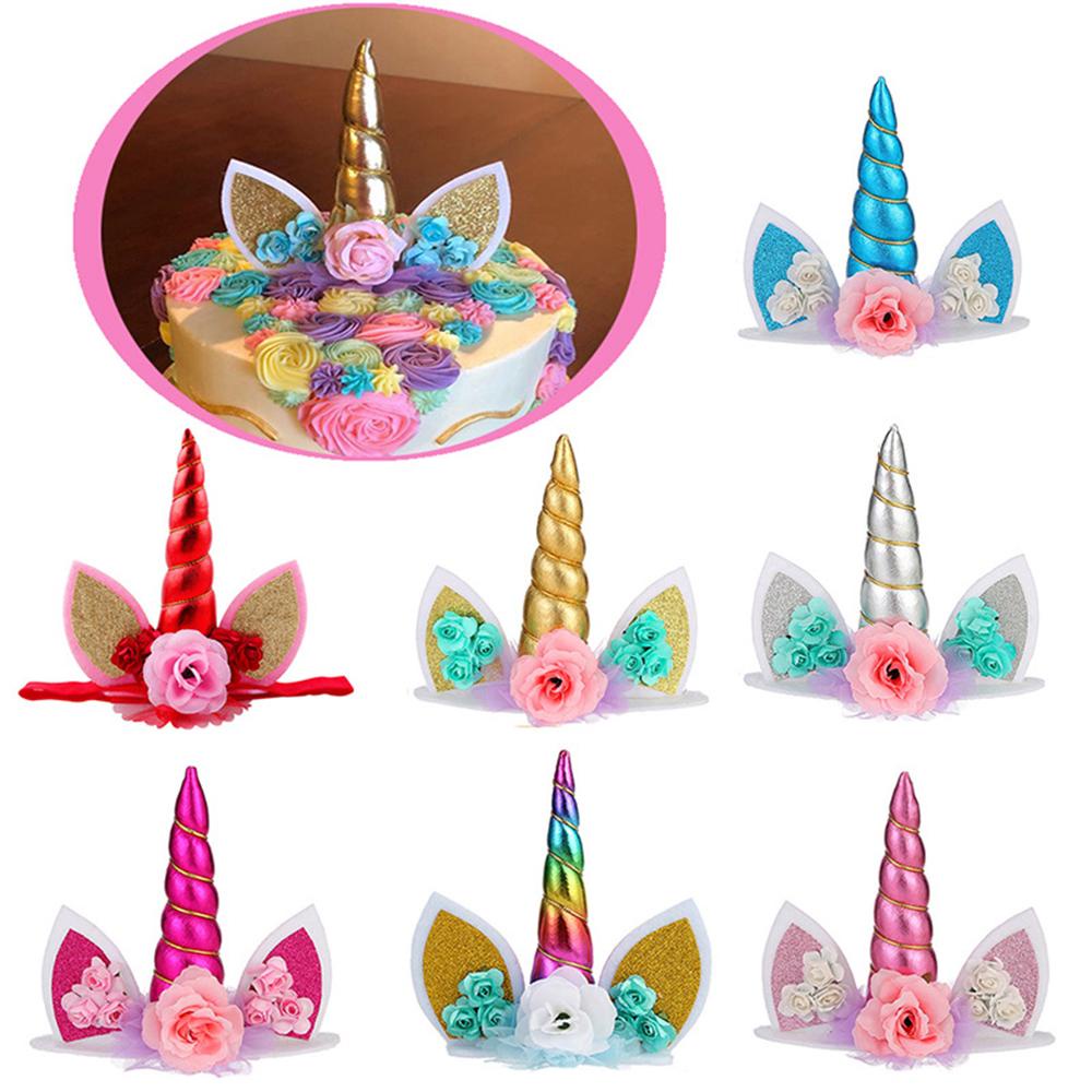 NICKOLAS Đồ Trang Trí Bánh Kem Hình Kỳ Lân Dễ Thương