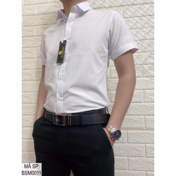 Bán sỉ Áo sơ mi nam ngắn tay kẻ tăm BSM0011 chất đẹp💦ảnh thật💦